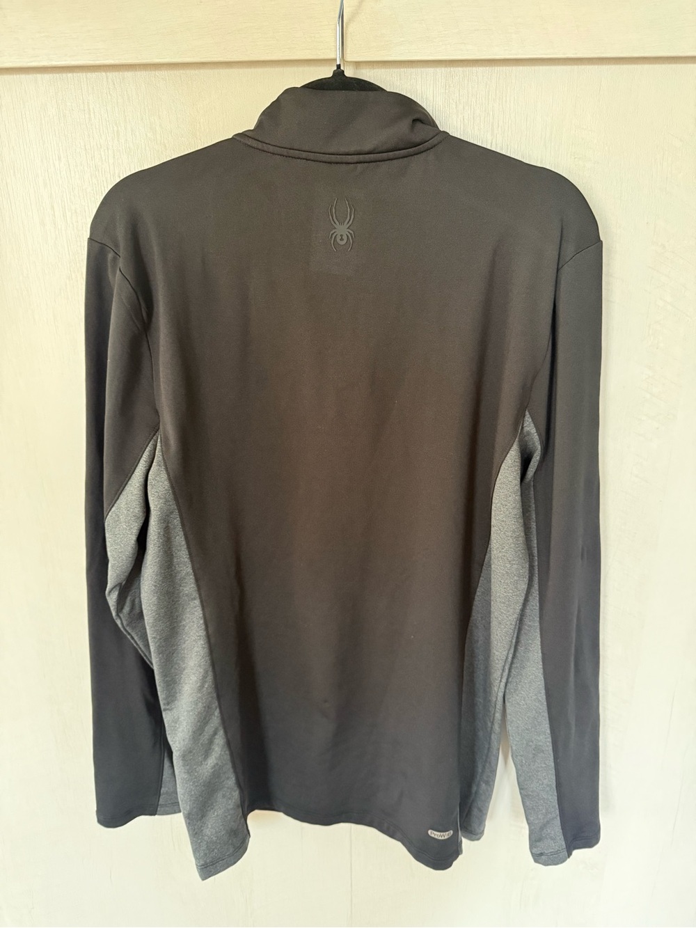 Spyder Men’s Black Half-Zip Performance Pullover Gray Panels L - Picture 5 of 8